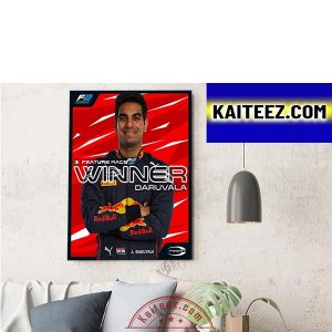 Jehan Daruvala Wins In Monza F2 Italian GP Decorations Poster Canvas