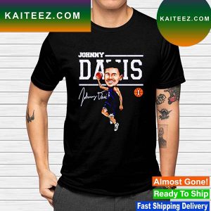 Johnny Davis Washington Cartoon signature T-shirt