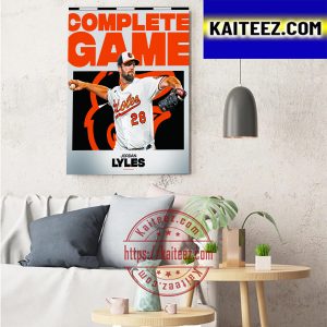 Jordan Lyles Baltimore Orioles Complete Game In The MLB Art Decor Poster Canvas