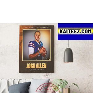 Josh Allen Most Valuable Player 2022 MVP Buffalo Bills ArtDecor Poster Canvas