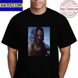 Keanu Reeves As Johnny Silverhand In Cyberpunk2077 Called Phantom Liberty Vintage T-Shirt