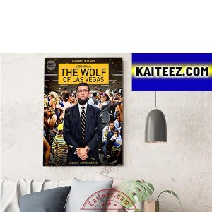 Khamzat Chimaev Is The Wolf Of Las Vegas In UFC 279 Decorations Poster Canvas