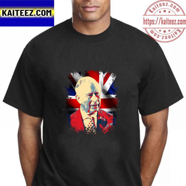 King Charles III The New King Of Britain Vintage T-Shirt