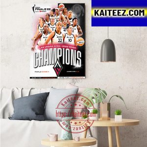 Las Vegas Aces 2022 Are The WNBA Finals Champions Art Decor Poster Canvas