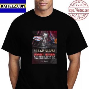Las Vegas Aces 2022 WNBA Champions First Ever Vintage T-Shirt