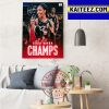 Las Vegas Aces 2022 WNBA Champions First Ever Art Decor Poster Canvas