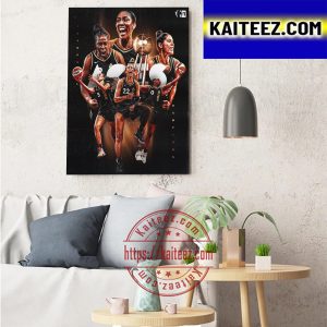 Las Vegas Aces Champions 2022 WNBA Champions Art Decor Poster Canvas