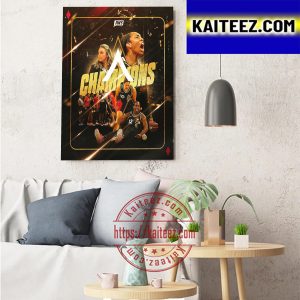 Las Vegas Aces Champions 2022 WNBA Finals Champs Art Decor Poster Canvas