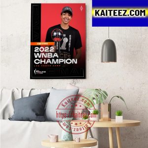 Las Vegas Aces Champs 2022 WNBA Champions x Kiah Stokes Art Decor Poster Canvas