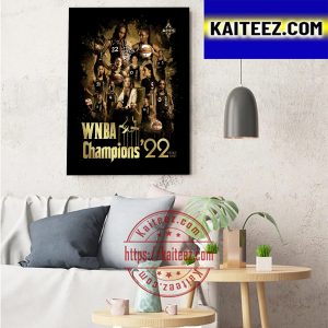 Las Vegas Aces Champs Are The 2022 WNBA Champions Art Decor Poster Canvas