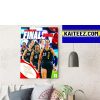 Las Vegas Aces Raise The Stakes 2022 WNBA Finals Decorations Poster Canvas