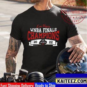 Las Vegas Aces Majestic Threads Women 2022 WNBA Finals Champions Vintage T-Shirt