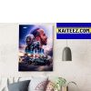 Khamzat Chimaev Winner By Submission In UFC 279 Decorations Poster Canvas