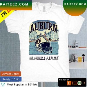 Lions Vs. Auburn Tigers all Auburn all orange T-shirt