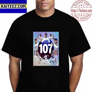 Los Angeles Dodgers 107 Wins Most In Franchise History Vintage T-Shirt
