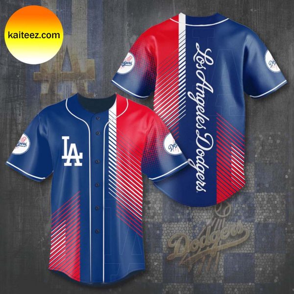Los Angeles Dodgers Blue And Red Baseball Jersey