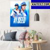 Los Angeles Dodgers Have Clinched 1 Seed In The NL Art Decor Poster Canvas