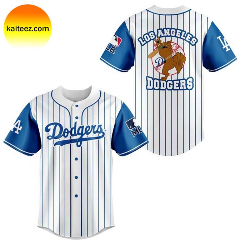 Los Angeles Dodgers Scooby Doo Baseball Jersey Kaiteez