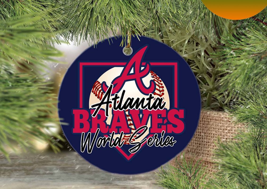 MLB Atlanta Braves World Series Champions 2022 Decor Christmas Ornament