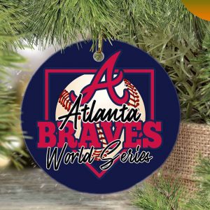 MLB Atlanta Braves World Series Champions 2022  Decor Christmas Ornament