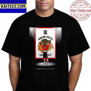 Marian Hossa Chicago Blackhawks November 20 Hossa Jersey Retirement Vintage T-Shirt