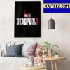 Marvel Studios Deadpool 3 Art Decor Poster Canvas
