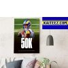 Josh Allen And Stefon Diggs Touchdown Buffalo Bills NFL Decorations Poster Canvas