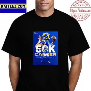 Matthew Stafford Los Angeles Rams 50K Career Passing Yards In NFL Vintage T-Shirt