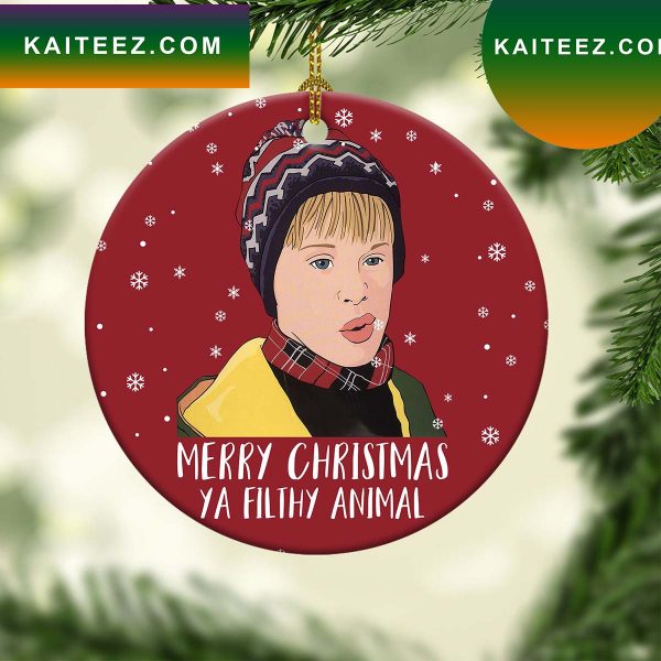 Merry Christmas Ya Filthy Animal Home Alone Funny Meme Ornament