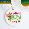 Merry Grinchmas Green Grinch Decorations Outdoor Ornament