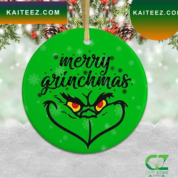 Merry Grinchmas Green Grinch Decorations Outdoor Ornament