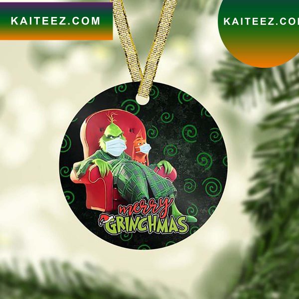Merry Grinchmas Grinch Wear Mask Grinch Decorations Outdoor Ornament