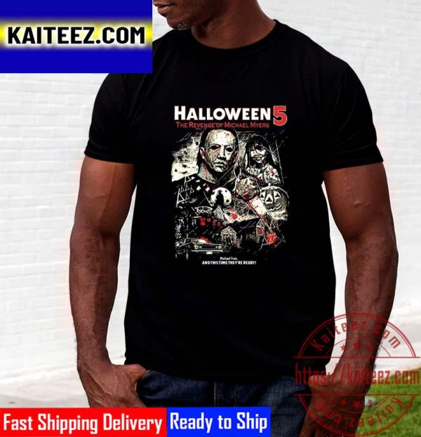 Michael Myers Halloween 5 Horror Halloween Vintage T-Shirt