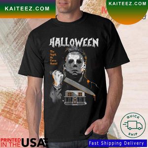 Michael Myers The Night He Came Home Lazy Halloween Costume Horror Movie T-Shirt