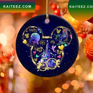 Mickey Ears Disney 50th Anniversary Christmas Ornaments