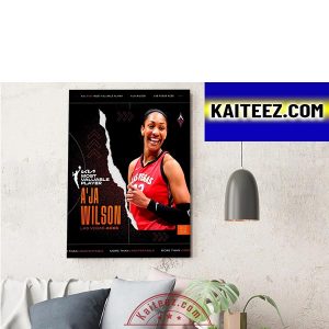 Most Valuable Player A’ja Wilson Las Vegas Aces 2022 WNBA MVP Decorations Poster Canvas