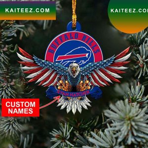 NFL Buffalo Bills Xmas American US Eagle Ornament
