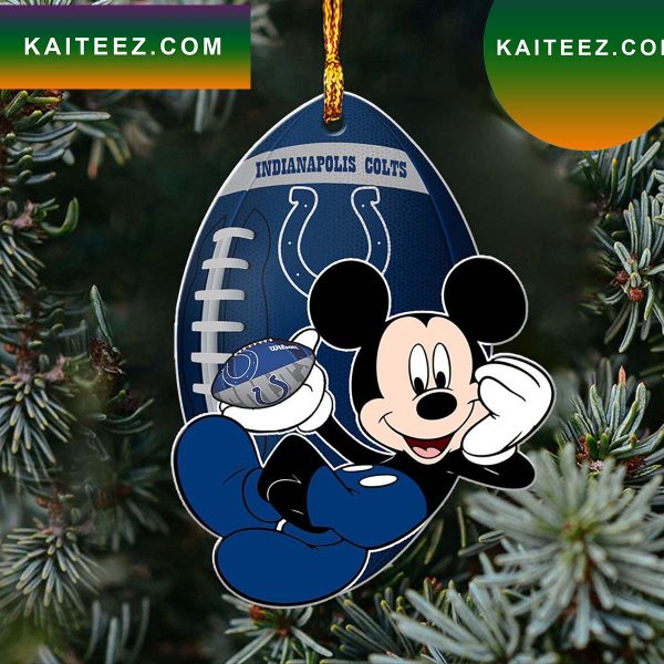 NFL Indianapolis Colts Xmas Mickey Ornament