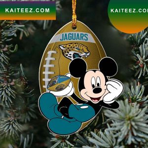 NFL Jacksonville Jaguars Xmas Mickey Ornament