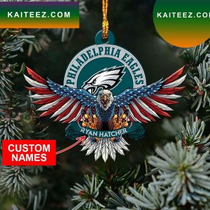 NFL Philadelphia Eagles Xmas American US Eagle Ornament