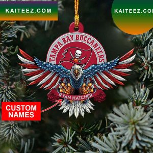 NFL Tampa Bay Buccaneers Xmas American US Eagle Ornament