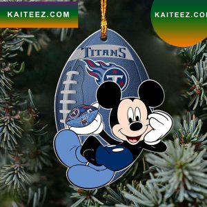 NFL Tennessee Titans Xmas Mickey Ornament