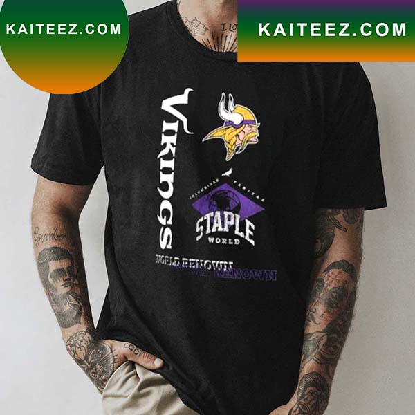 NFL x Staple Black Minnesota Vikings World Renowned T-Shirt