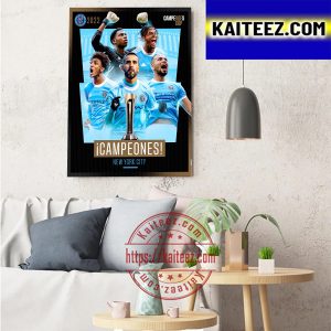 New York City Champs 2022 Campeones Cup Champions Decorations Poster Canvas