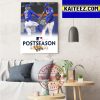 New York Mets Have Clinched MLB 2022 Postseason Art Decor Poster Canvas
