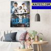 New York Yankees Are 2022 MLB Postseason Clinched Art Decor Poster Canvas