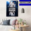 New York Yankees Are The 2022 AL East Champions Art Decor Poster Canvas