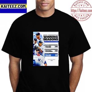 New York Yankees Most Consecutive Winning Seasons In MLB Vintage T-Shirt