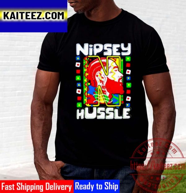 Nipsey Hussle Colorful Art Vintage T-Shirt