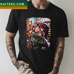 No Smoking Judge Dredd Artwork Unisex T-Shirt